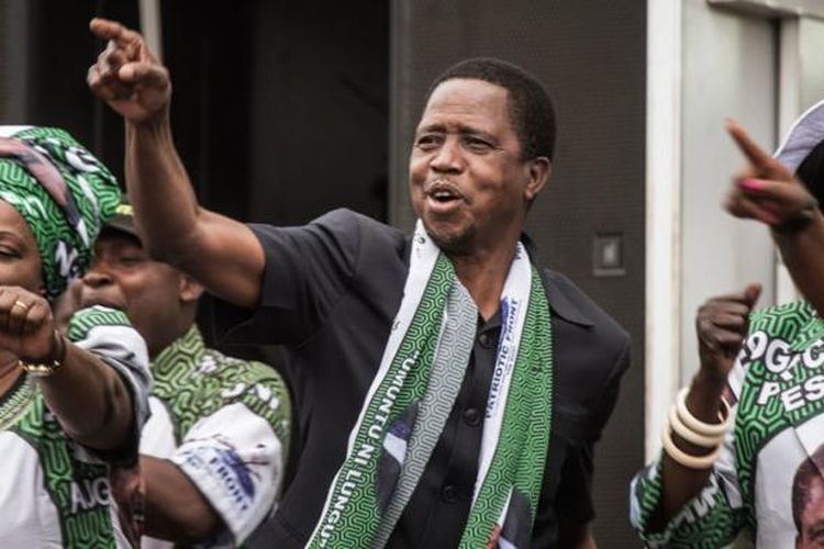 Presiden Zambia Edgar Lungu