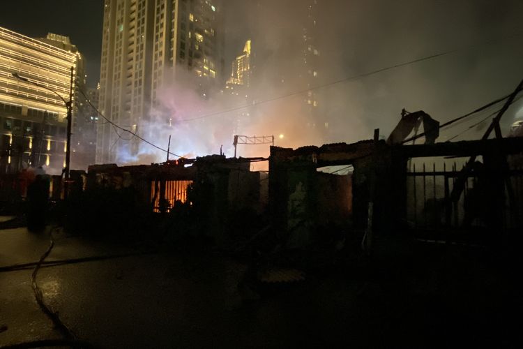 Kebakaran Permukiman Dekat Pasar Kebayoran Lama Jaksel, 60 KK Terdampak