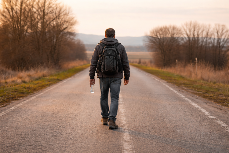 Bertengkar dengan Istri, Pria Ini Jalan Kaki sampai 450 Km untuk Tenangkan Diri