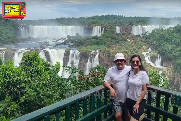 Irwan Mussry dan Maia Estianty sempat mengunjungi tempat wisata Iguazu Falls pada 2024 lalu.