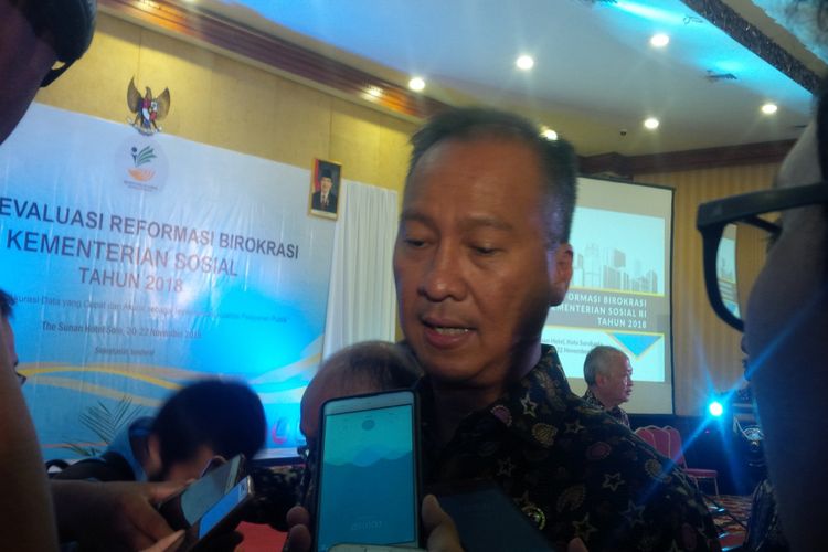Mensos Agus Gumiwang Kartasasmita di Solo, Jawa Tengah, Rabu (21/11/2018).