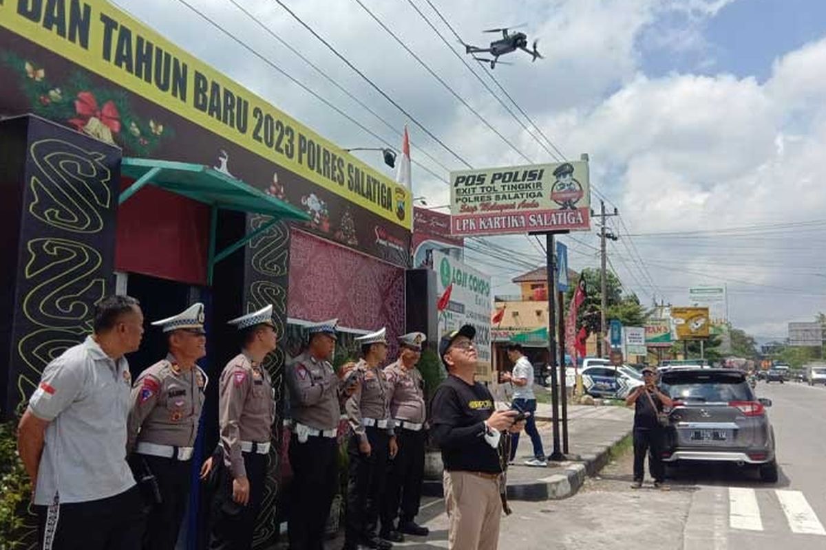 Uji coba E-TLE drone di Jawa Tengah
