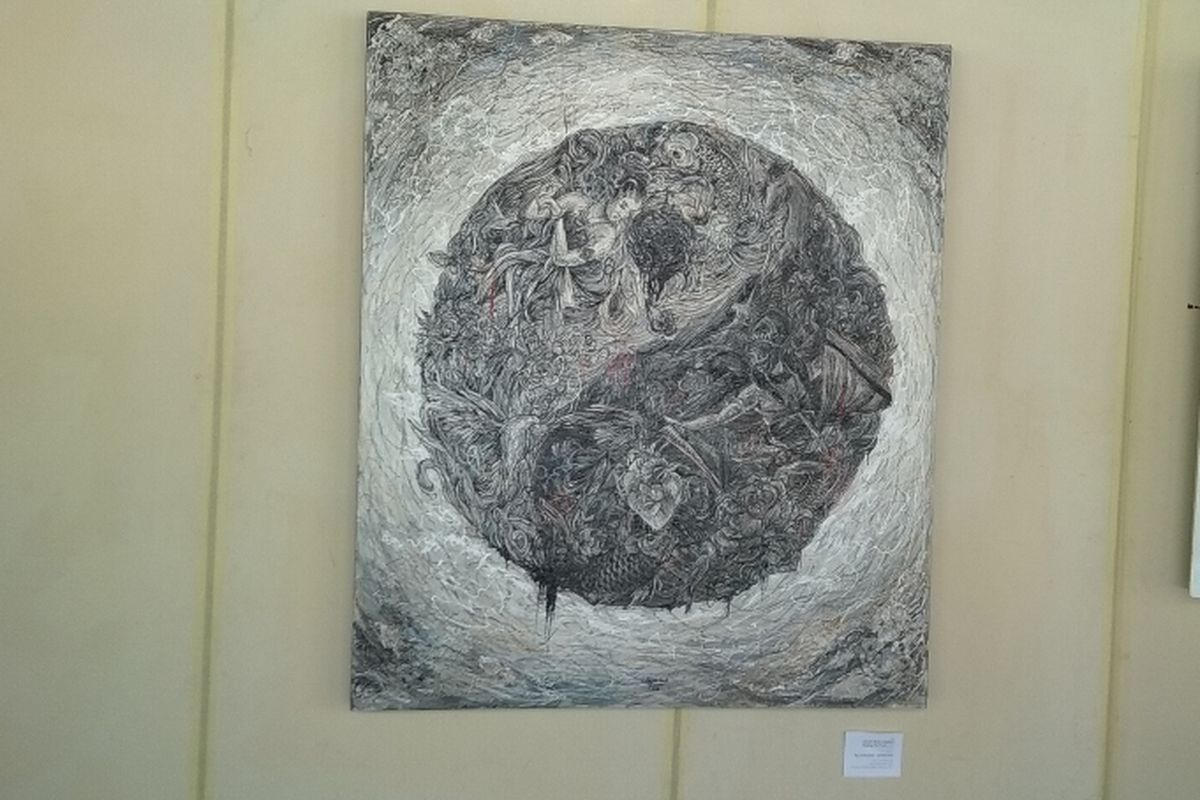Lukisan Finding The Truth, lukisan seharga 22 juta dalam lelang lukisan di Pendopo Gedhe Balaikota Surakarta