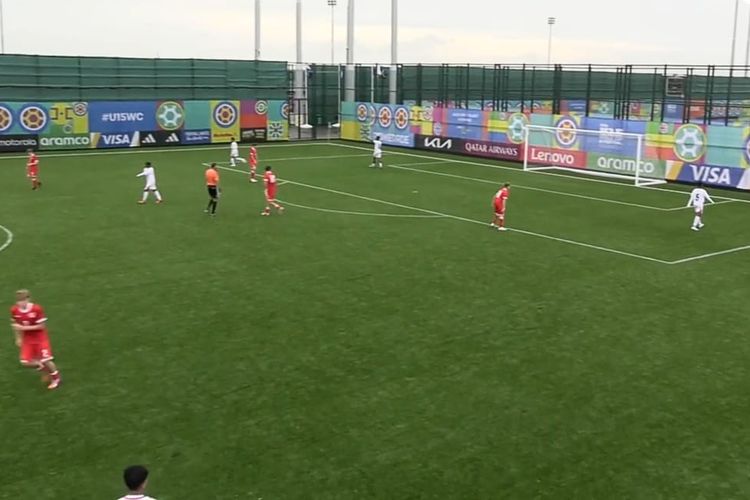Jalannya laga Timnas U15 Indonesia vs Wales di Pitch 3B Hovsan Competition Complex, Hovsan, Azerbaijan, Minggu (25/10/2026) petang WIB.
