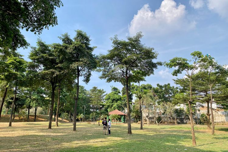 Suasana di Taman Bambu, Jakarta Timur, Rabu (30/8/2023). 