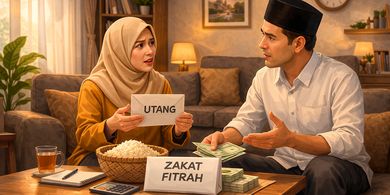 Hukum Bayar Zakat Fitrah dari Uang Utang, Apakah Boleh? Ini Penjelasan Baznas