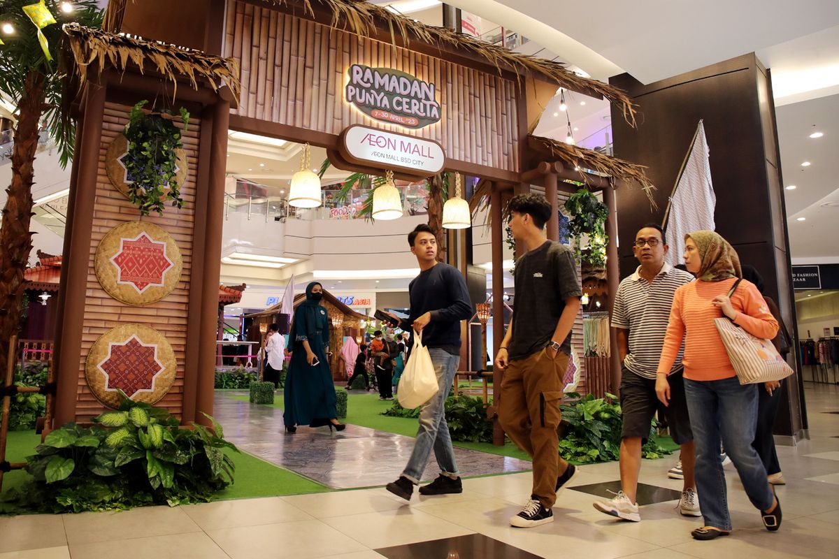 suasana kampung halaman di Aeon Mall BSD City.