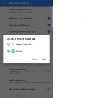 Pilihan aplikasi streaming musik yang bisa diintegrasikan ke Google Maps. 