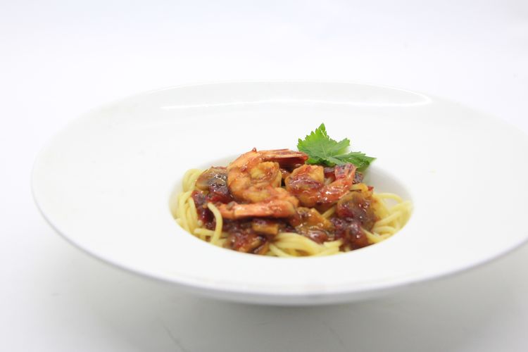 Shrimp pasta with thai sauce ala Hotel Salak Heritage Bogor
