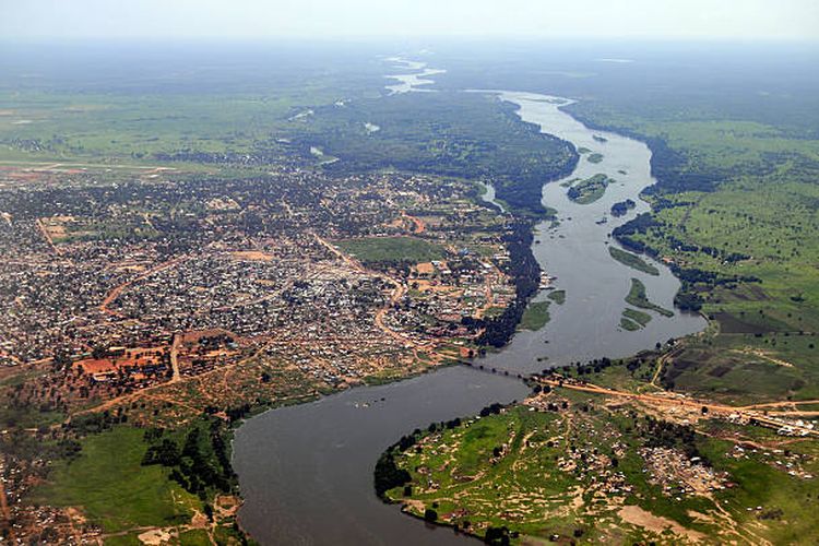 Ilustrasi Sungai Nil, sungat terbesar di dunia.