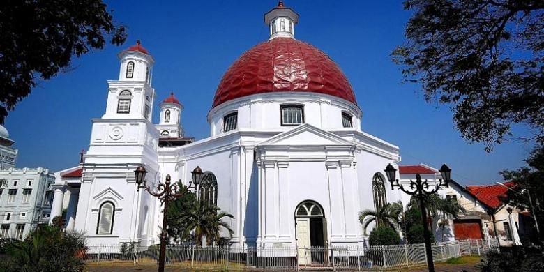 Gereja Blenduk di Kota Semarang, Jawa Tengah.