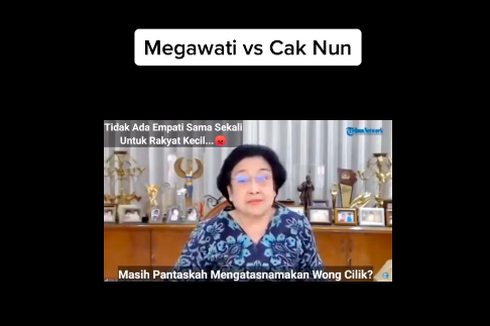 Ramai Video Megawati soal Minyak Goreng Dikomentari Cak Nun, Ini Faktanya