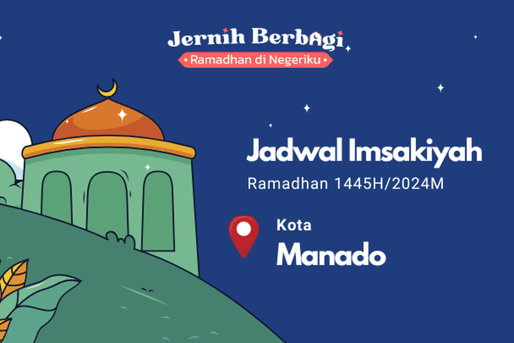 Jadwal imsakiyah kota Mando selama ramadhan 2024.
