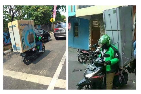 Ojol Bawa Muatan Besar, Antara Terpaksa dan Pengirim yang Tega