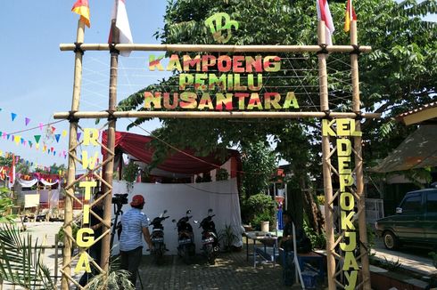 Tarik Warga Mencoblos, TPS di Depok Didesain ala Adat Nusantara