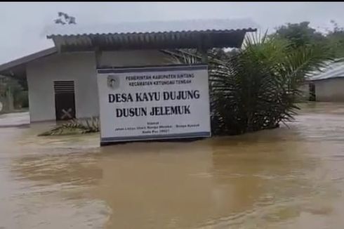14 Kecamatan di Sintang Kalbar Terendam Banjir, 1 Jembatan Gantung Hanyut 