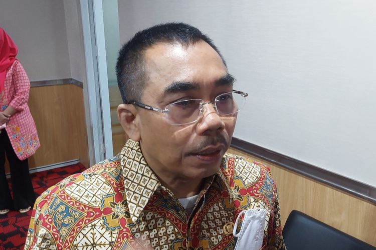 Ketua Fraksi PDI-P DPRD DKI Jakarta Gembong Warsono ketika ditemui awak media di Gedung DPRD DKI Jakarta, Senin (22/8/2022).