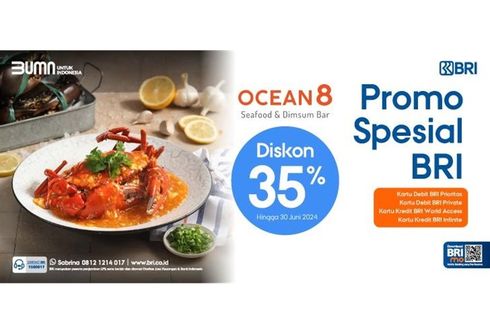 Self-Reward dengan Seafood dan Dimsum, Nikmati Promo dari Kartu Premium BRI 
