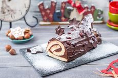 Resep Yule Log buat Perayaan Natal, Bolu Gulung Bentuk Batang Pohon