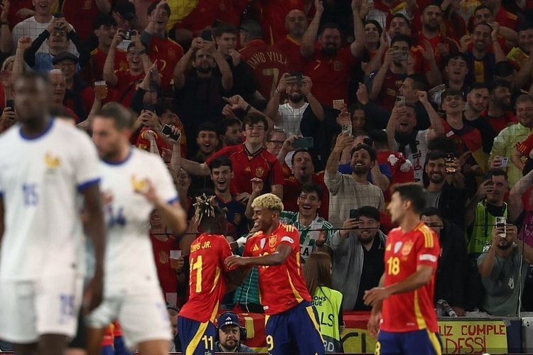Hasil Spanyol Vs Perancis 5-4: Drama 9 Gol, Yamal dkk ke Final UEFA Nations League