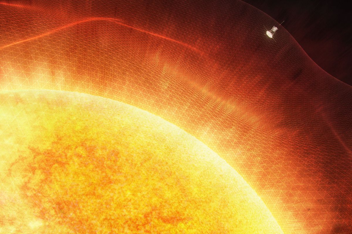 Pesawat luar angkasa NASA Parker Solar Probe menyentuh atmosfer atas matahari yang disebut korona matahari. 