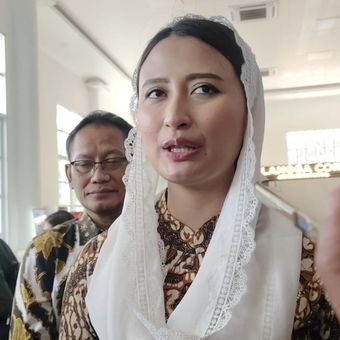 Wakil Menteri Perdagangan, Dyah Roro Esti Widya Putri di Universitas Airlangga Surabaya, Selasa (28/4/2026)