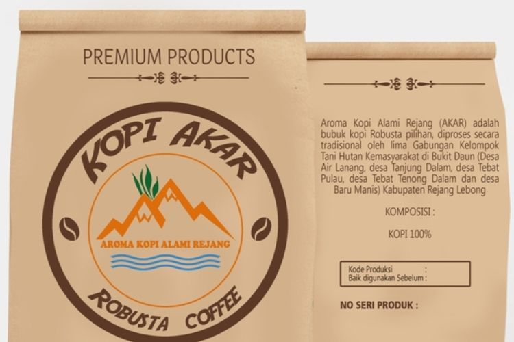 Kopi AKAR yang dibuat petani dan Lemabaga non Pemerintah AKAR untuk terbebas dari ketergantungan terhadap tauke