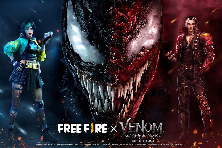 Event kolaborasi Free Fire dengan film Venom: Let There Be Carnage.