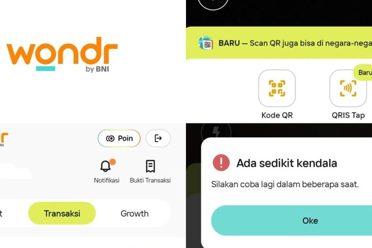 Aplikasi Wondr BNI Alami Gangguan Hari Ini, QRIS Tak Bisa Dipakai untuk Bayar