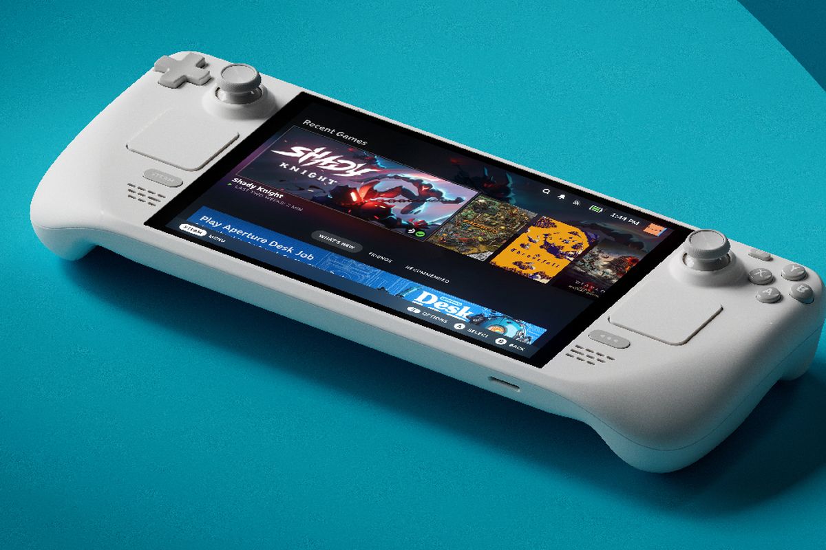 Valve merilis konsol game handheld Steam Deck OLED versi khusus. Warnanya putih seperti PS5. 