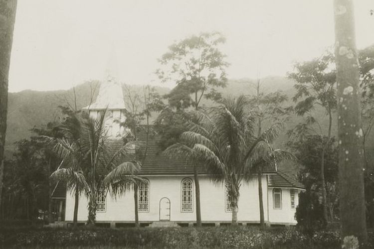 Gereja di Samosir di Danau Toba