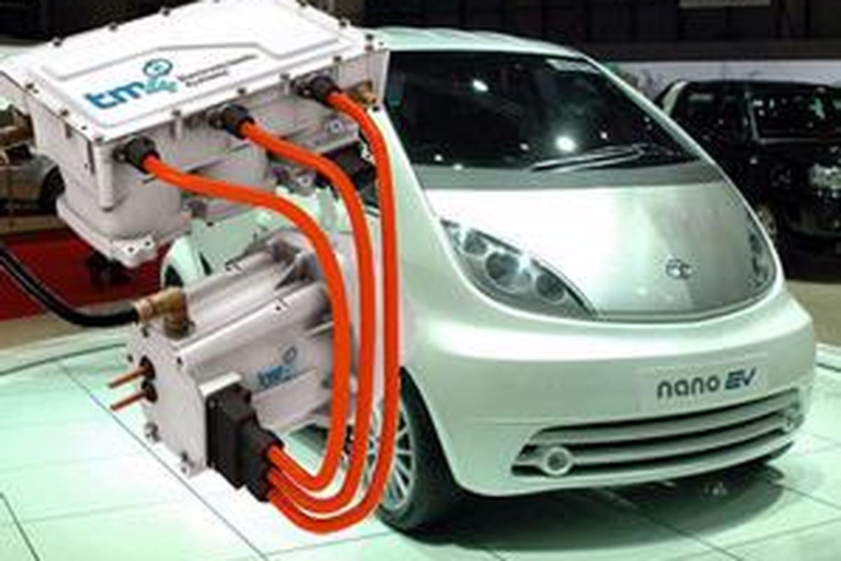 Tata Nano Listrik menggunakan motor listrik produksi TM4 dari Kanada