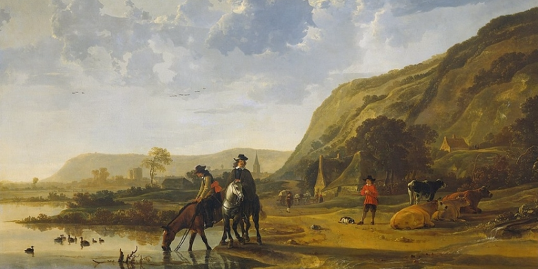 River Landscape with Riders (1655) oleh Aelbert Cuyp