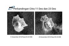 Citra Radar BPPT Ungkap Bagian Selatan Anak Krakatau Longsor