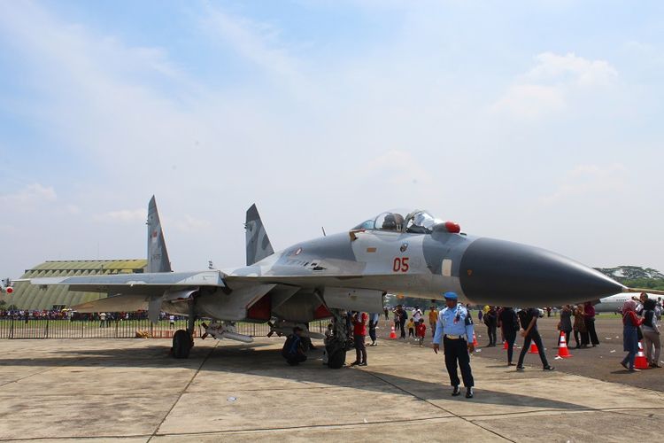 Pesawat tempur Sukhoi Su-27 milik TNI Angkatan Udara