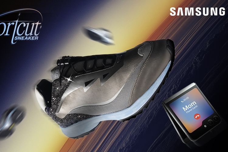 Sepatu pintar Samsung, The Shortcut Sneaker.