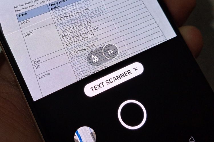 Fitur Text Scanner di ColorOS 12.