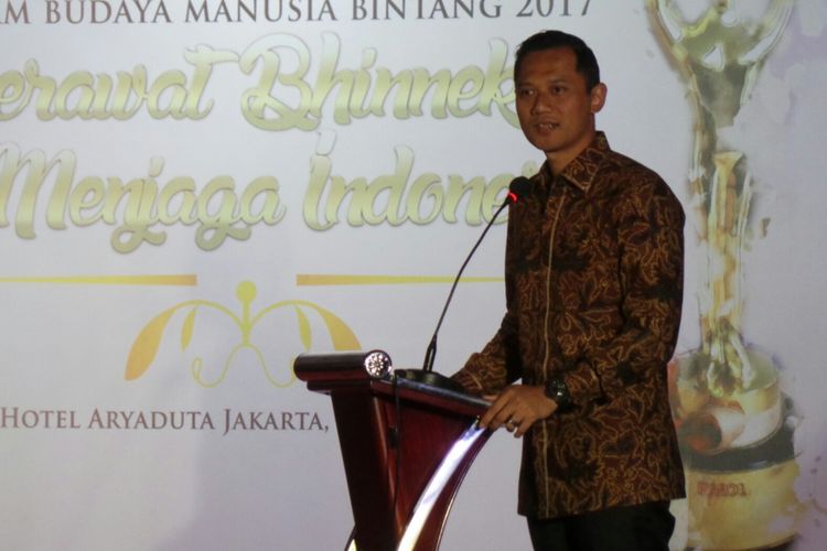 Agus Harimurti Yudhoyono dalam sebuah acara di sebuah hotel di Jakarta Pusat. Sabtu (29/7/2017)