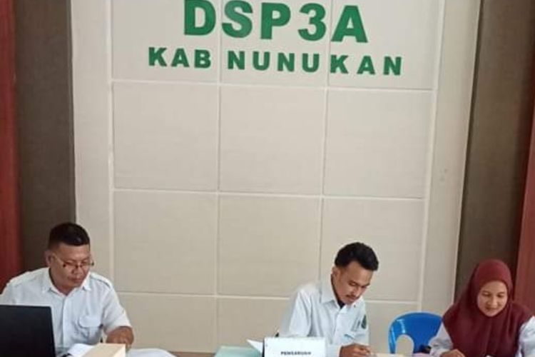 Bagian pelayanan Kantor DSP3A Nunukan Kaltara
