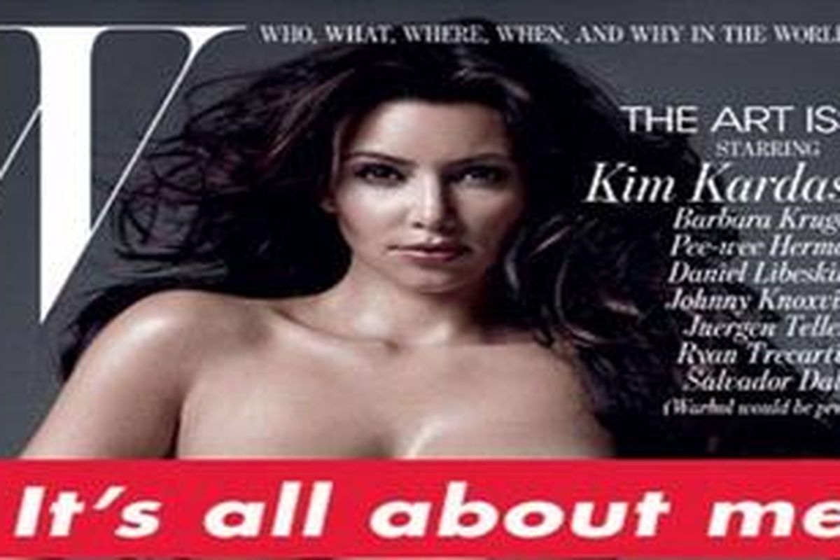 Curve acceptance: Kim told the magazine she was over her body image issues because everyone is embracing her  