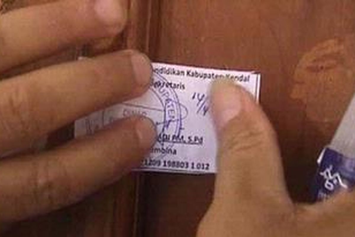 Ruang penyimpanan soal UN saat dilakukan penyegelan