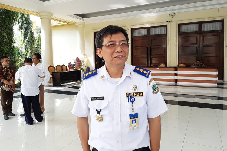Sekretaris Dinas Perhubungan Provinsi Banten, Herdi Jauhari ditemui di Kantor Gubernur Banten, Senin (27/5/2019)