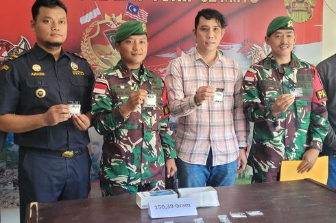 Transaksi Sabu di Patok Batas Negara Digagalkan TNI, 2 Pelaku Kabur ke Malaysia
