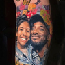 Tato Detail Wajah Kobe dan Gigi di Betis, Pukau Vanessa Bryant