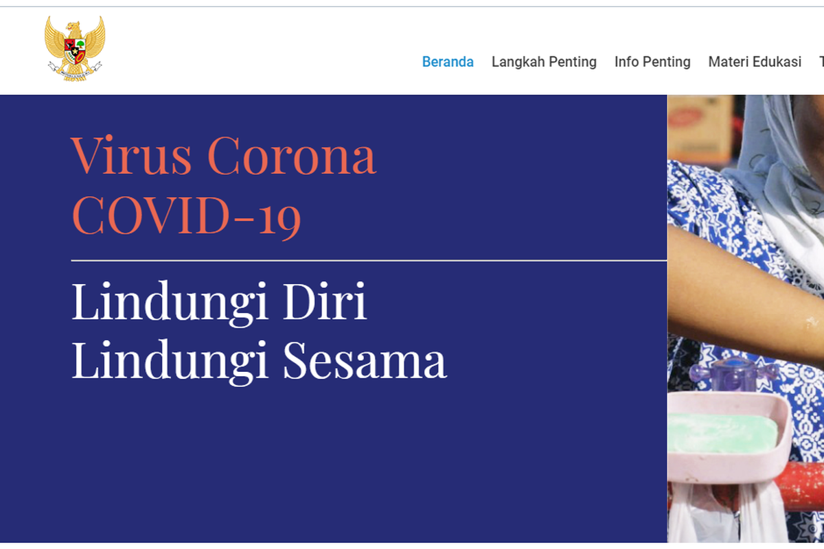 Pemerintah luncurkan halaman resmi terkait penanganan corona melalui www.covid19.go.id