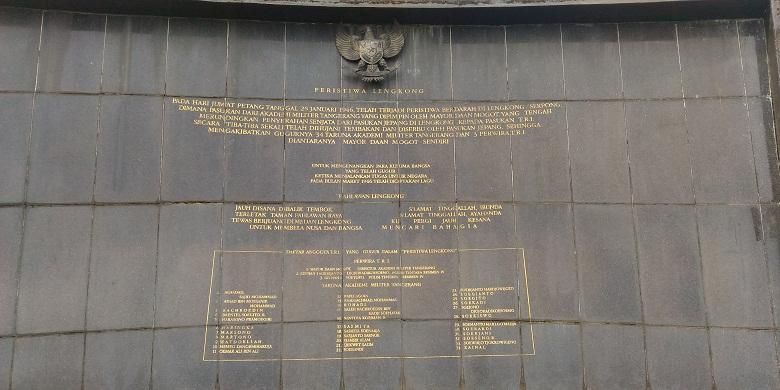 Monumen untuk menghormati para korban tewas dalam pertempuran Lengkong.