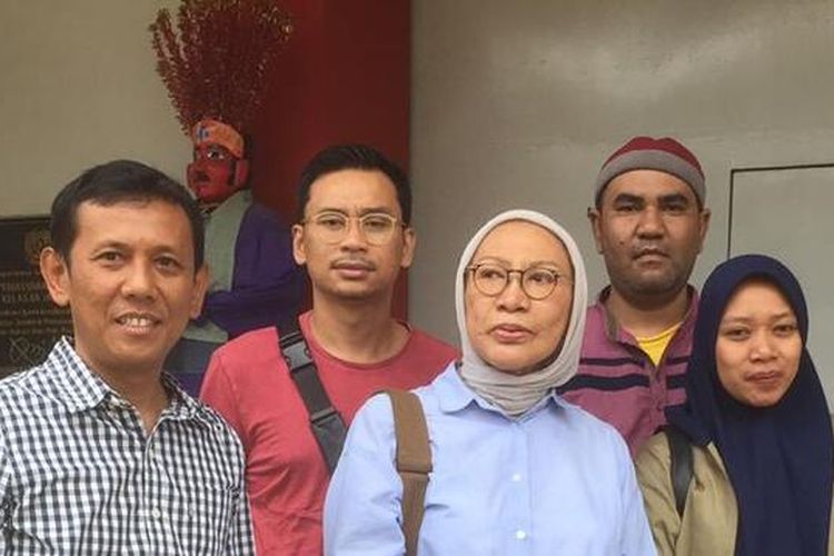 Ratna Sarumpaet dinyatakan bebas dari Lapas perempuan kelas II A Pondok Bambu, Jakarta Timur pada Kamus (26/12/2019)