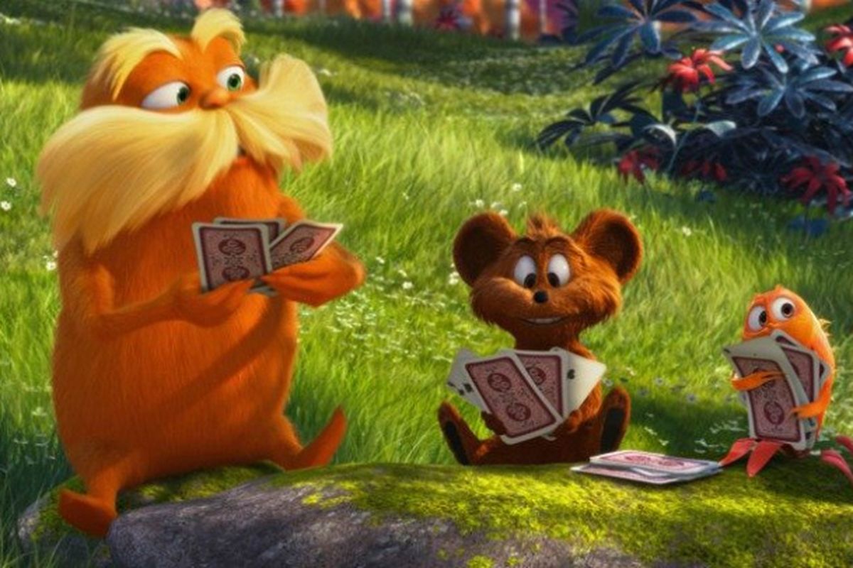 Potongan adegan The Lorax, film animasi yang diangkat dari buku karya Dr. Seuss.