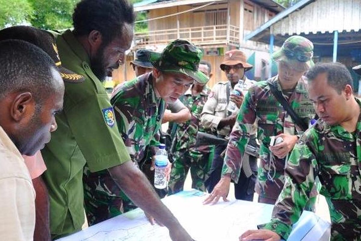 Ilustrasi TNI di Papua