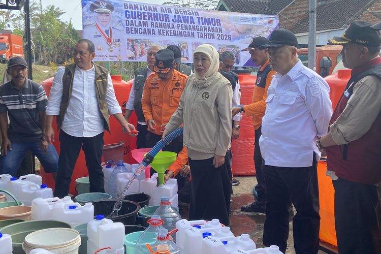 Khofifah Ungkap 25 Daerah Terdampak Kekeringan di Jatim Ajukan Bantuan Air Bersih